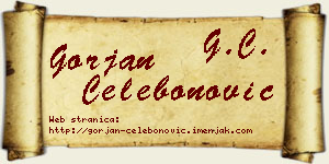 Gorjan Čelebonović vizit kartica